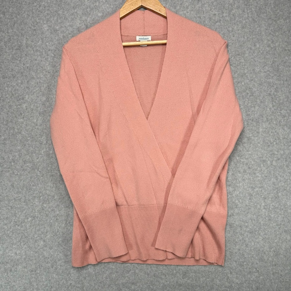 Sundance Eva‎ Pink Cashmere Wrap Sweater Cardigan Women's Medium